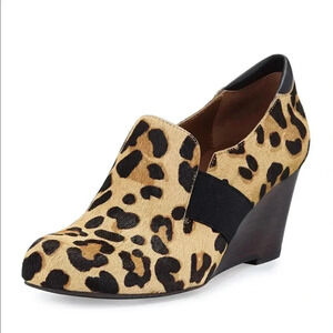 Donald J Pliner Leopard-print calf hair Wedge.